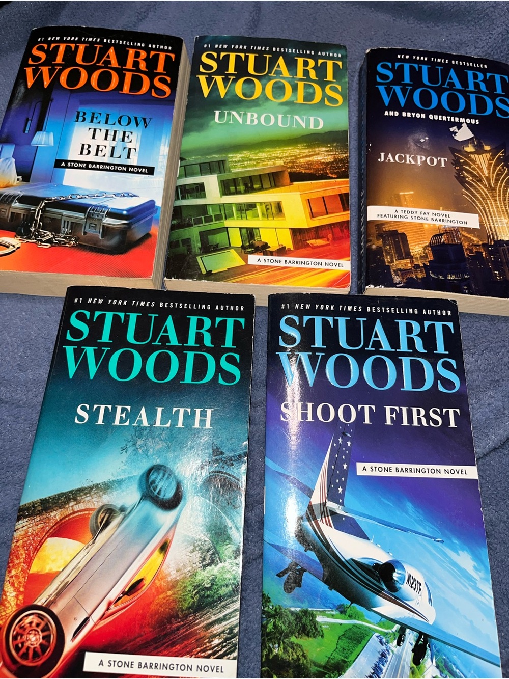 Stuart Woods Book Bundle 5 Paperback books as pictured like new Excellent Condit